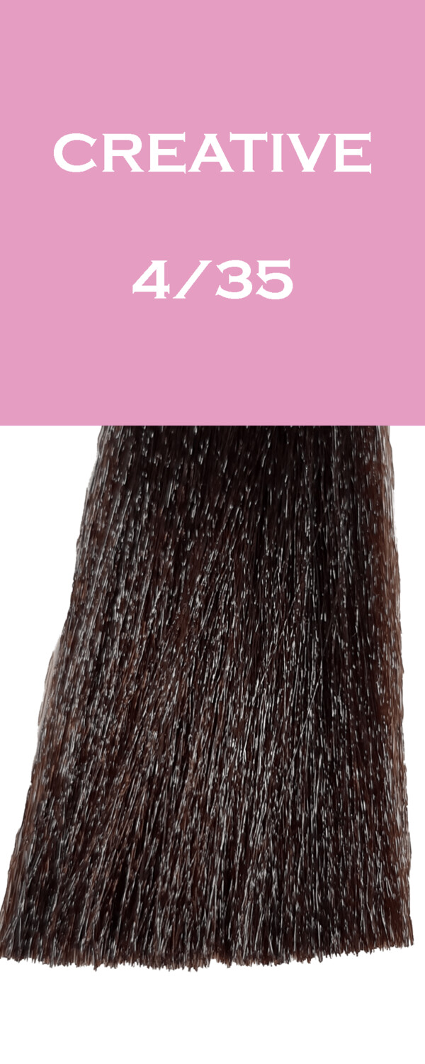 Coloration Creative - Châtain Doré Acajou - 4/35 - 100 ml - Milk_Shake