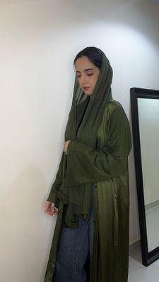 عبايه الاورغنزا اخضر