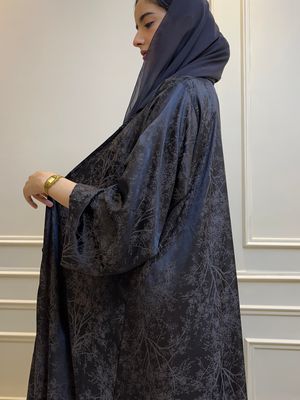 العبايه المشجره لون رمادي