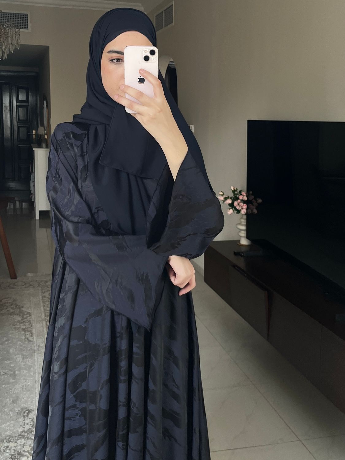عبايه غيمه كحلي