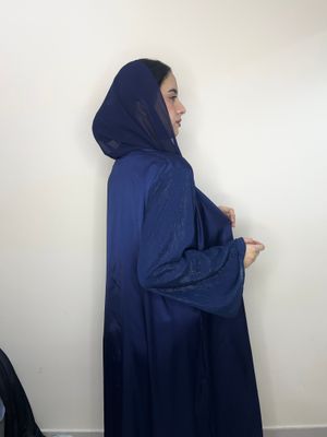 عبايه الاورغنزا ازرق