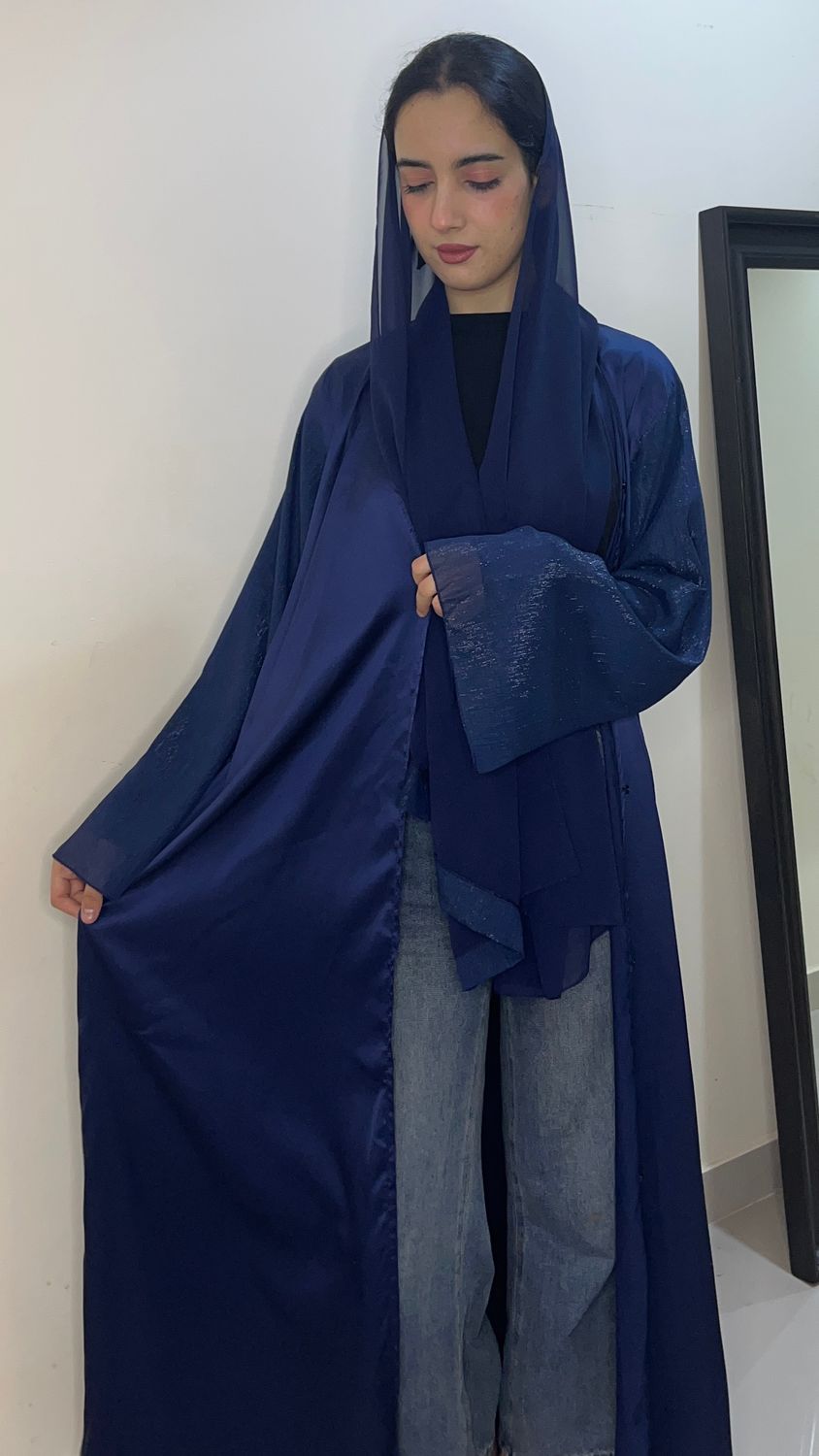 عبايه الاورغنزا ازرق