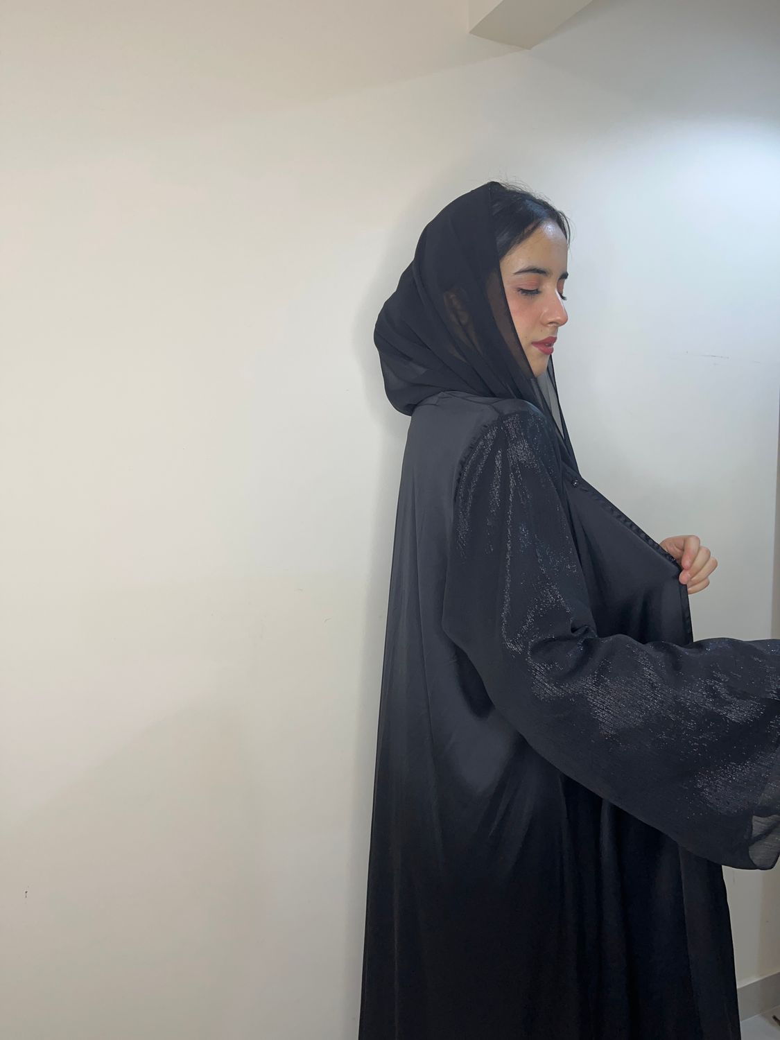 عبايه الاورغنزا أسود