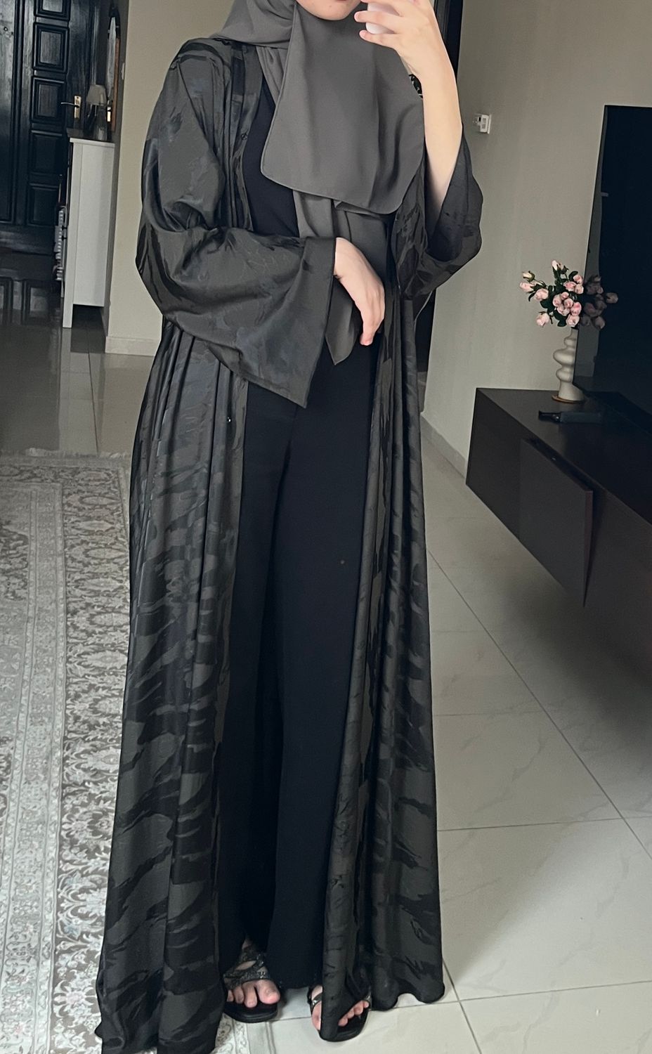 عبايه غيمه زيتي