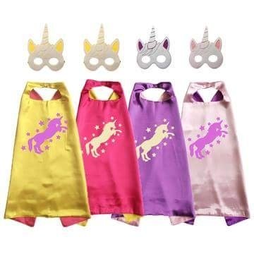 Unicorn Cape and Mask Set