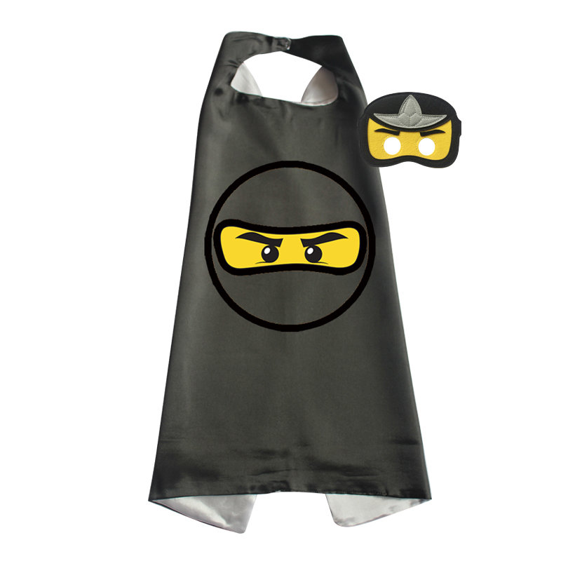 Ninjago Black Cape and Mask Set - Cole