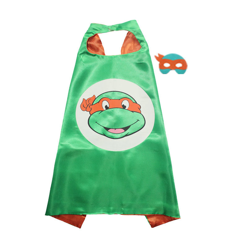 Traindrops Teenage Mutant Ninja Turtle Michaelangelo Cape and Mask Set