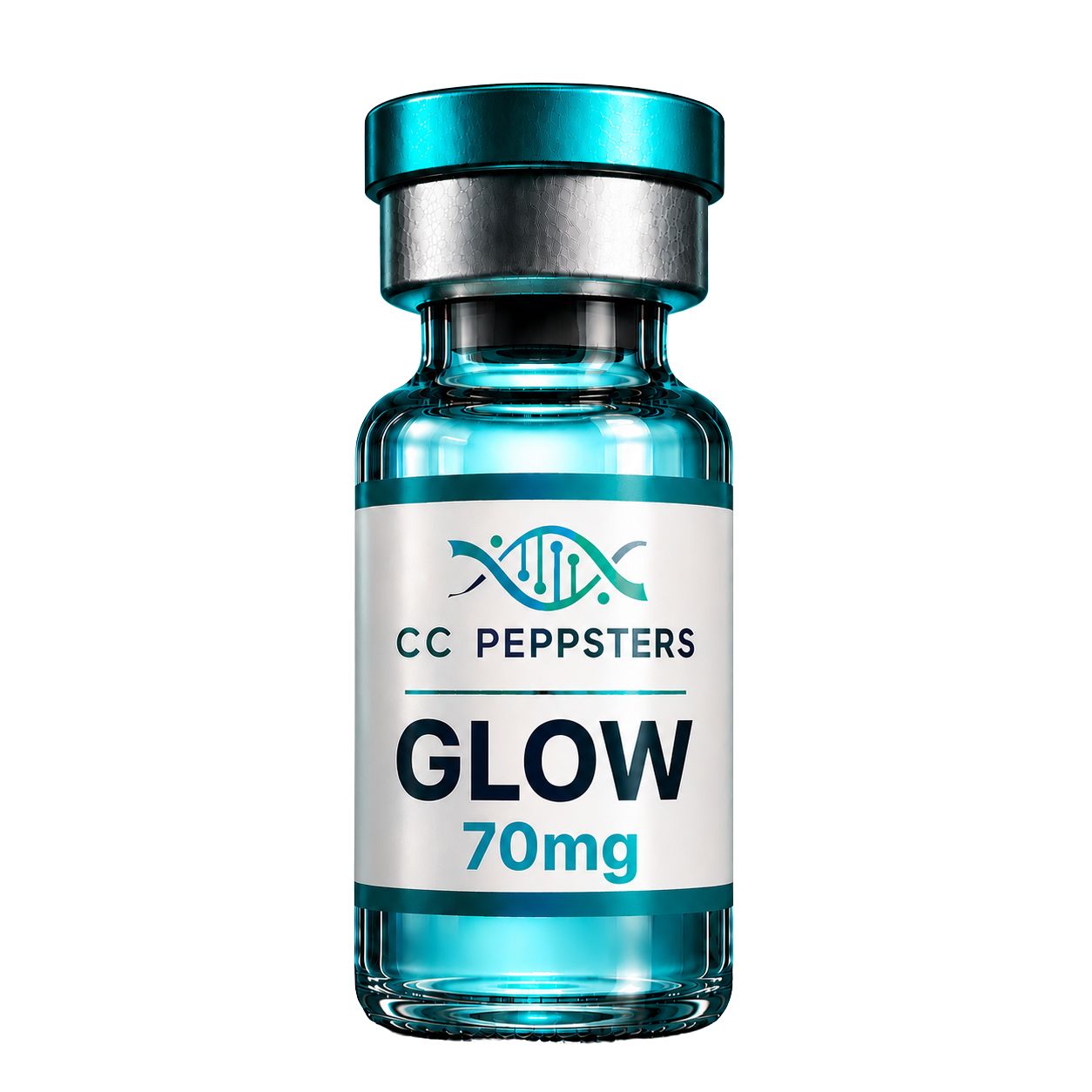 GLOW Peptide Blend 70mg (TB500 10mg / BPC157 10mg / GHK-Cu 50mg)