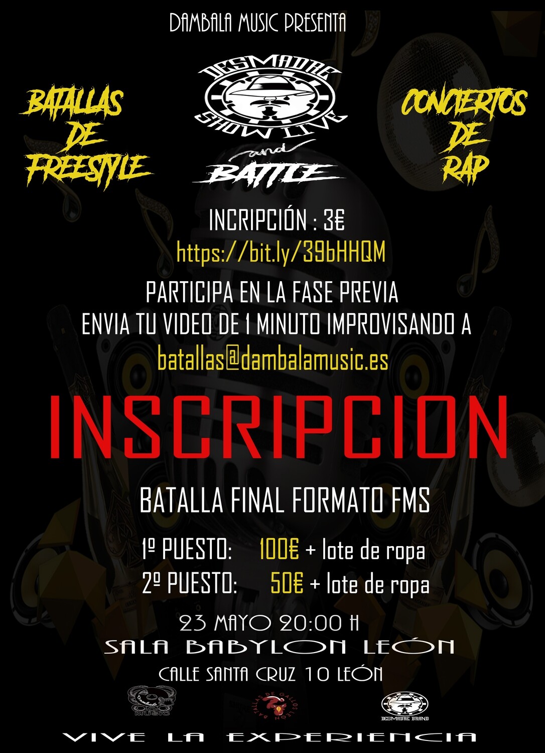 INSCRPCIÓN BATALLA DESMADRE SHOW LIVE