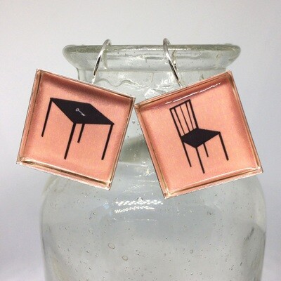 CHAIR AND TABLE EARRINGS