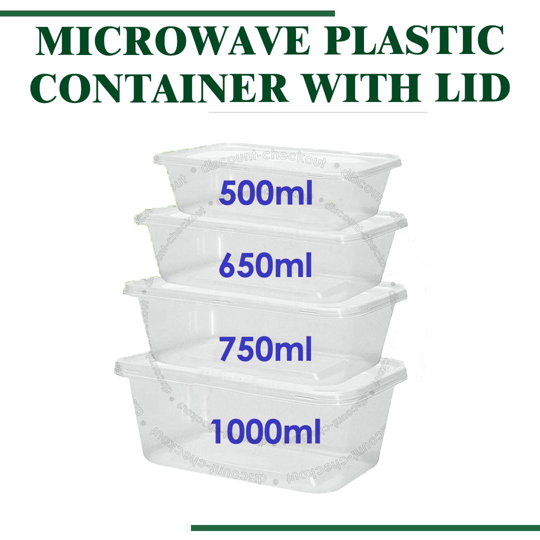 Microwave plastic containers with lid