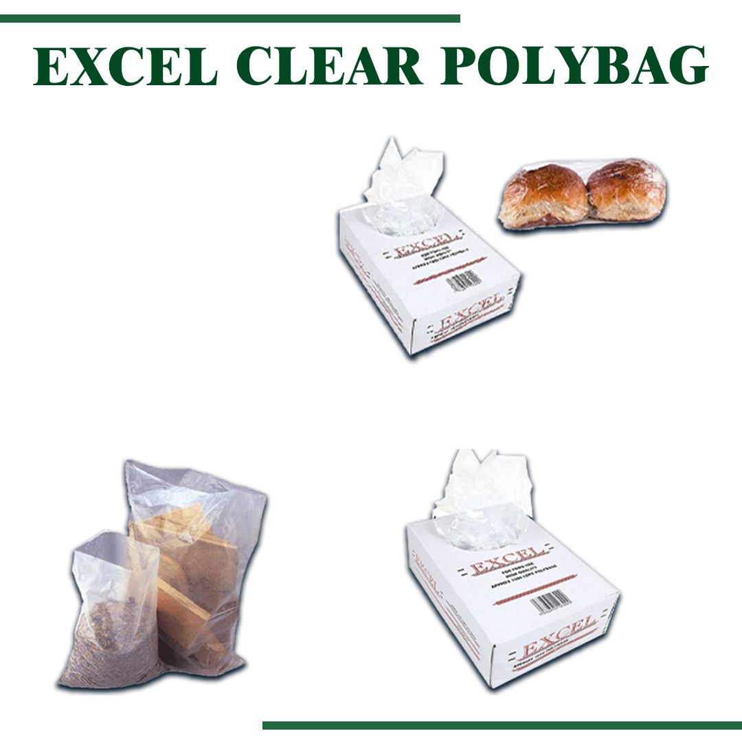 Excel clear poly bags