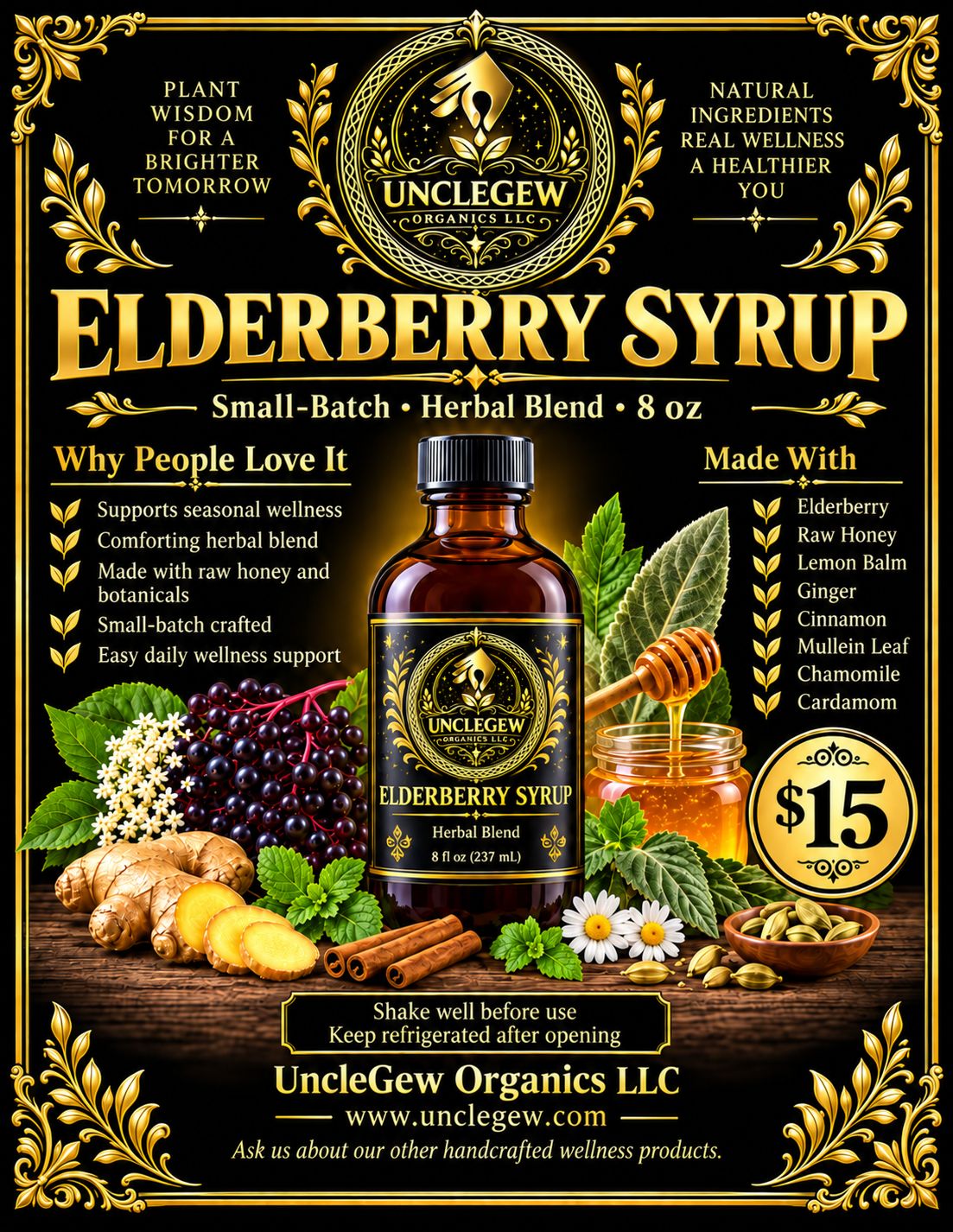 UncleGew Elderberry Syrup