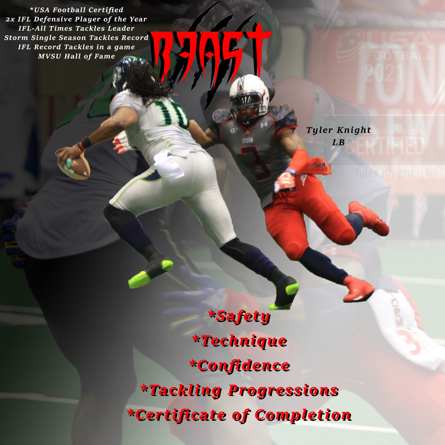 Beast Tackling Academy (1 on 1) (12 Session Option)