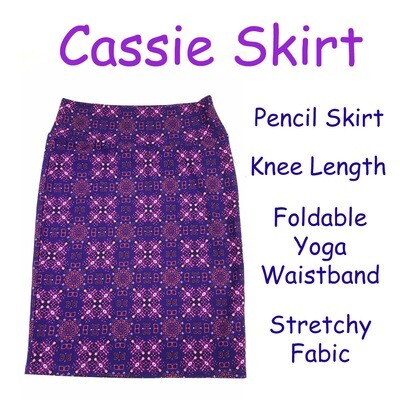 CASSIE LuLaRoe Knee Length Pencil Skirt
