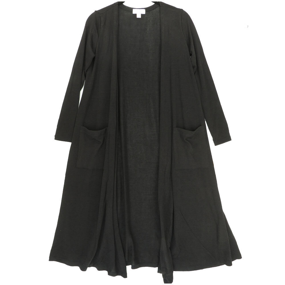 LuLaRoe SARAH X-Small XS Solid Black Cardigan fits Womens sizes 0-4