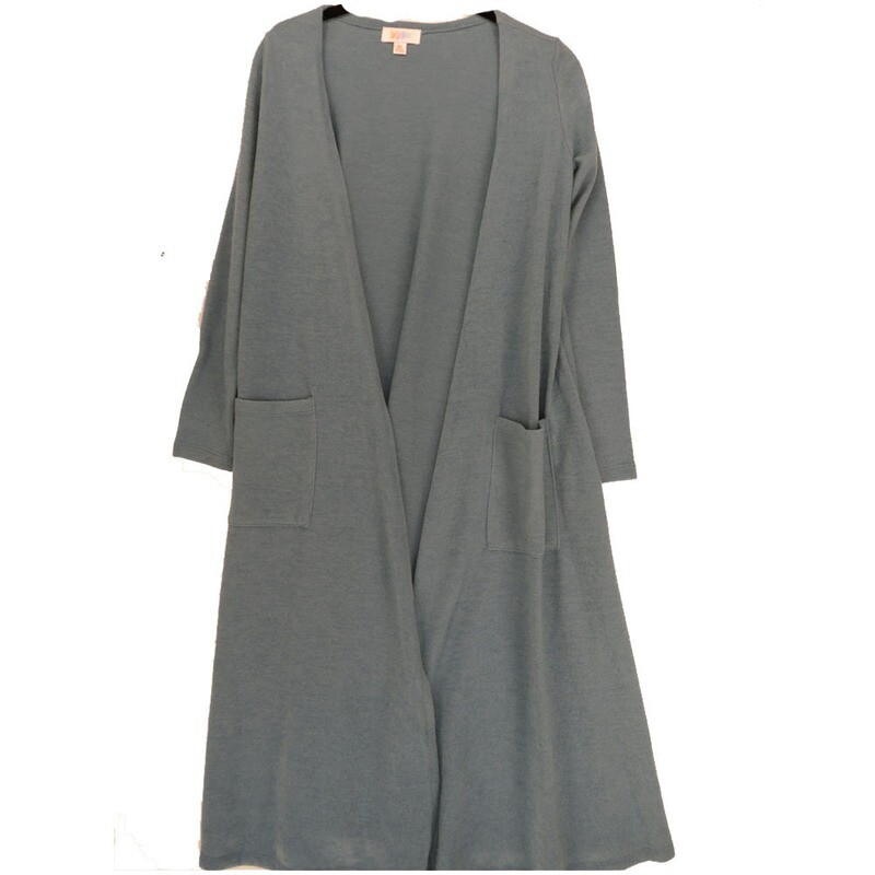 LuLaRoe SARAH X-Small XS Solid Light Slate Blue Cardigan fits Womens sizes 0-4