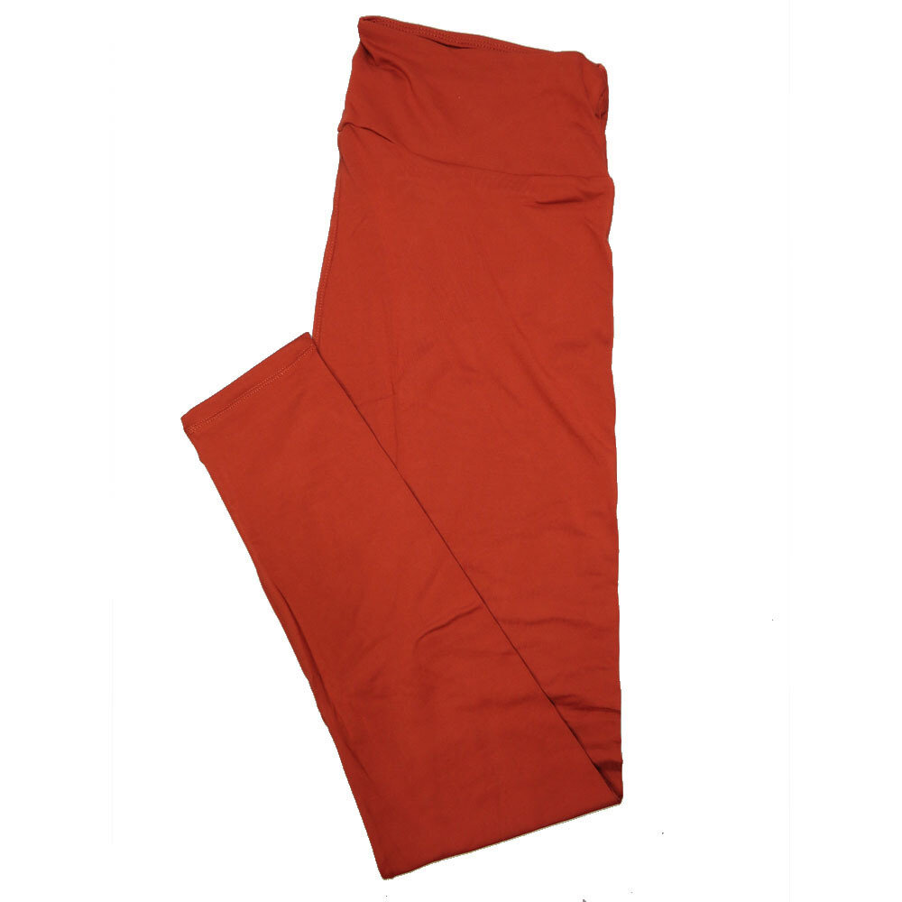 LuLaRoe One Size OS Solid Picante Red (191250) Womens Leggings fits Adult sizes 2-10