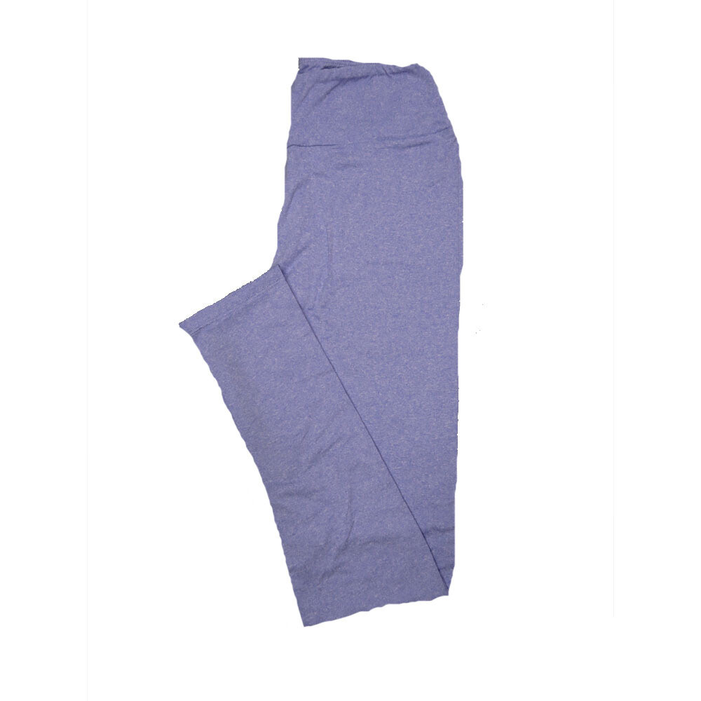 LuLaRoe One Size OS Solid Heathered Purple Womens Leggings fits Adult sizes 2-10