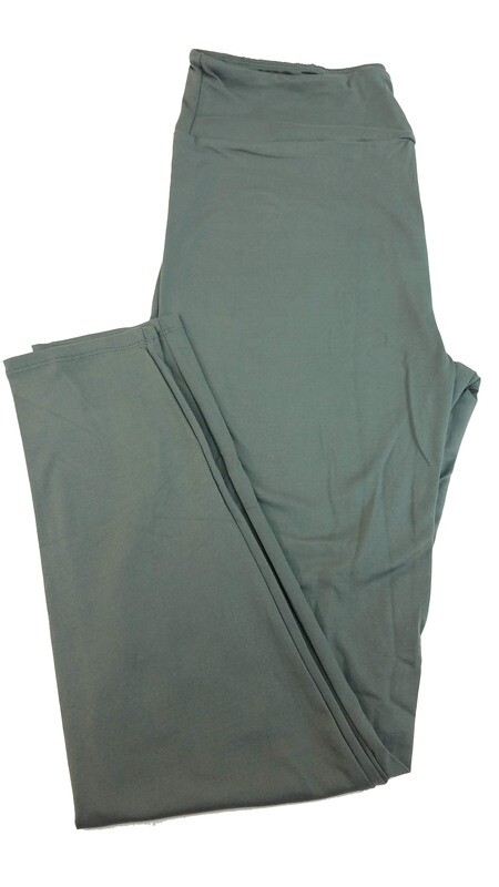 LuLaRoe One Size OS Solid Smoked Pearl Gray (180000) Womens Leggings fits Adult sizes 2-10