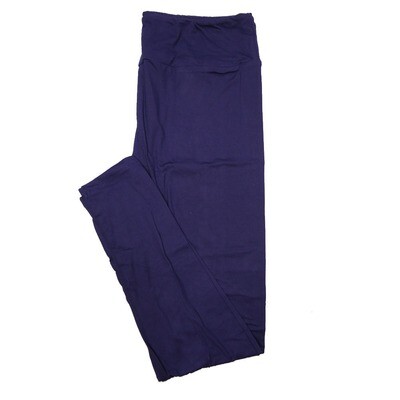 LuLaRoe One Size OS Solid Dark Purple (410-49784) Womens Leggings fits Adult sizes 2-10