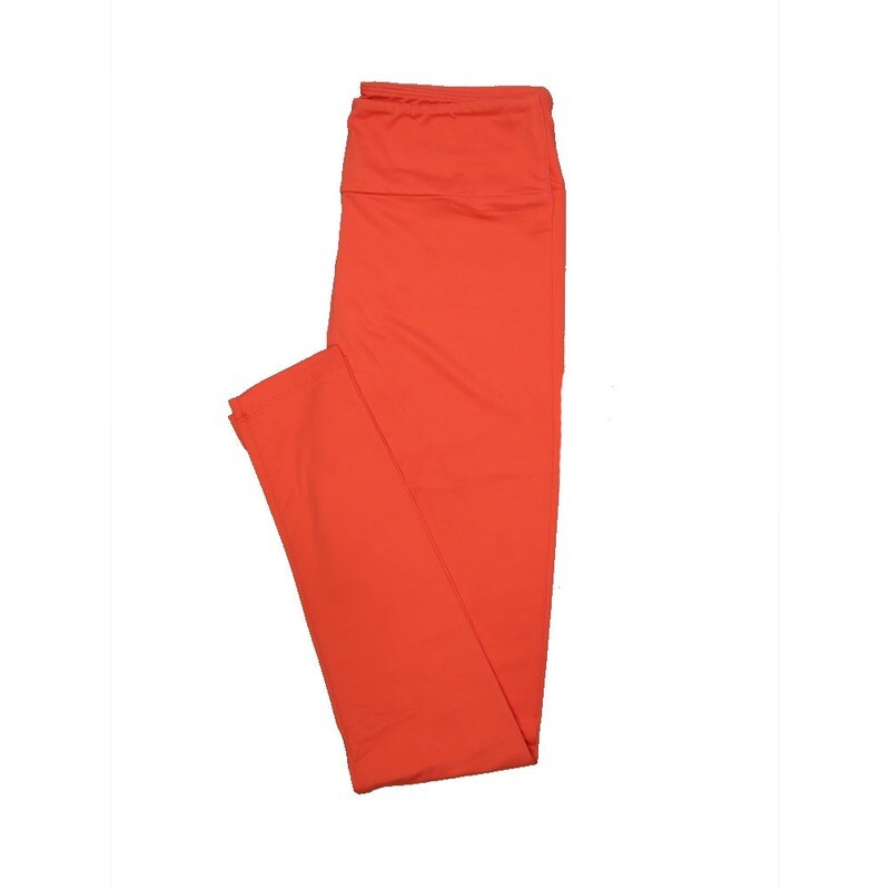 LuLaRoe One Size OS Solid Coral (161546) Womens Leggings fits Adult sizes 2-10 LuLaRoe One Size OS Solid Coral (161546) Womens Leggings fits Adult sizes 2-10