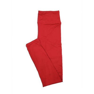 LuLaRoe One Size OS Solid Indian Red (257524) Womens Leggings fits Adult sizes 2-10