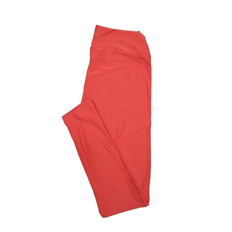 LuLaRoe One Size OS Solid Salmon Womens Leggings fits Adult sizes 2-10 LuLaRoe One Size OS Solid Salmon Womens Leggings fits Adult sizes 2-10