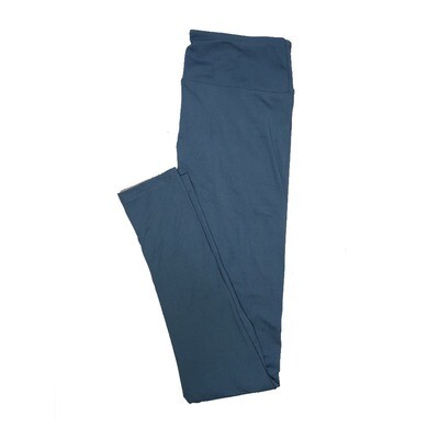 LuLaRoe One Size OS Solid Slate Blue (184018) Womens Leggings fits Adult sizes 2-10
