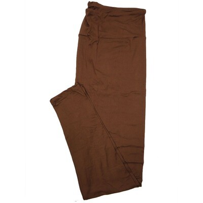 LuLaRoe One Size OS Solid Coffee (410-49783) Womens Leggings fits Adult sizes 2-10