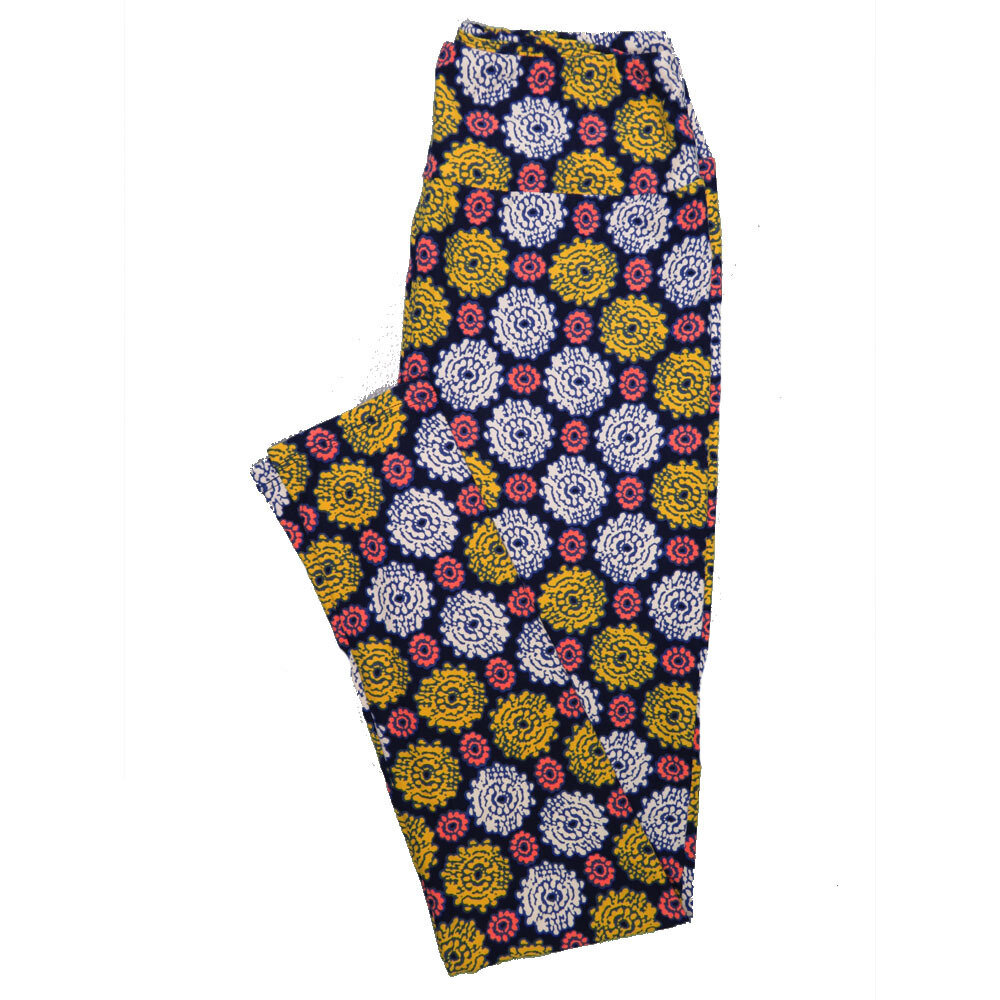 LuLaRoe One Size OS Floral Leggings (OS fits Adults 2-10) OS-4067-D2