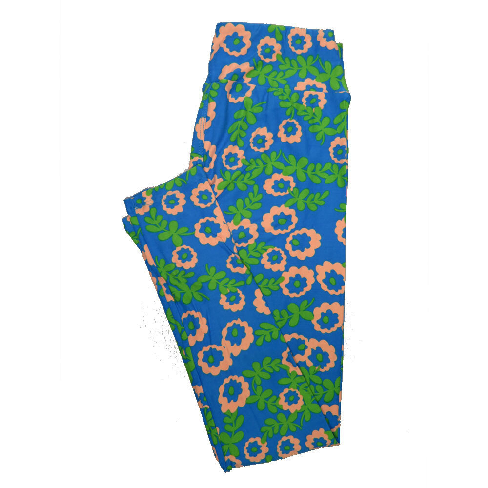 LuLaRoe One Size OS Floral Leggings (OS fits Adults 2-10) OS-4067-E3