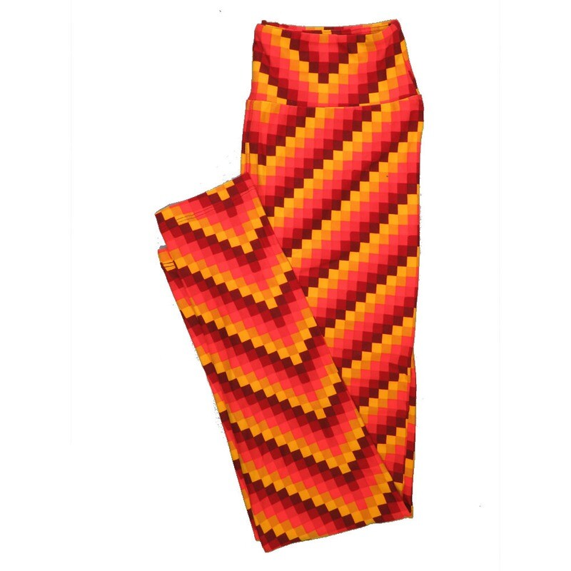 LuLaRoe One Size OS Psychedelic 70&#39;s and Trippy Leggings (OS fits Adults 2-10) OS-4076-B