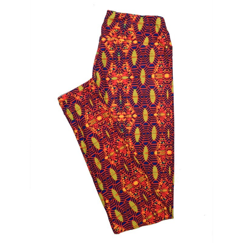 LuLaRoe One Size OS Psychedelic 70&#39;s and Trippy Leggings (OS fits Adults 2-10) OS-4076-G