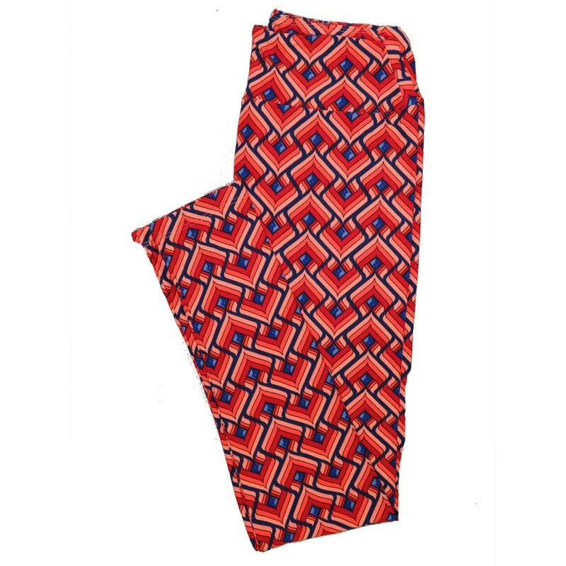 LuLaRoe One Size OS Psychedelic 70&#39;s and Trippy Leggings (OS fits Adults 2-10) OS-4077-E