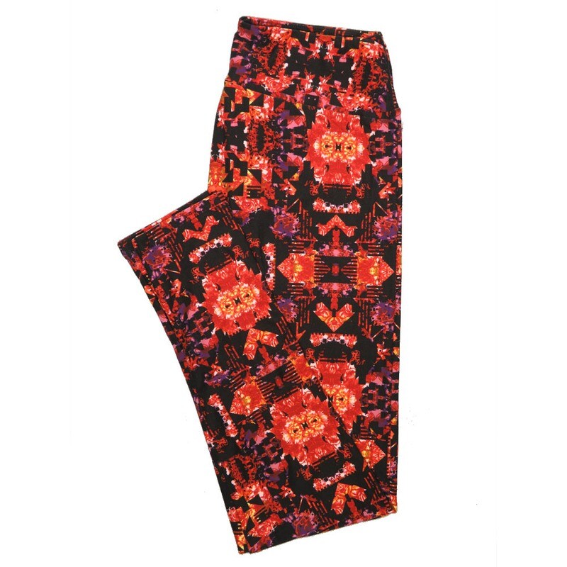 LuLaRoe One Size OS Psychedelic 70&#39;s and Trippy Leggings (OS fits Adults 2-10) OS-4077-H