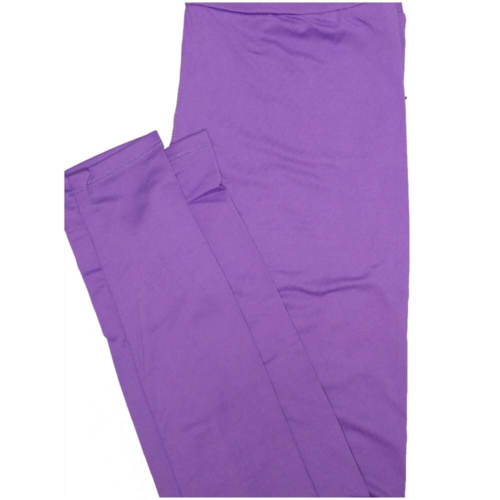 LuLaRoe One Size OS Solid Purple So Buttery Soft Leggings - OS fits Adults 2-10