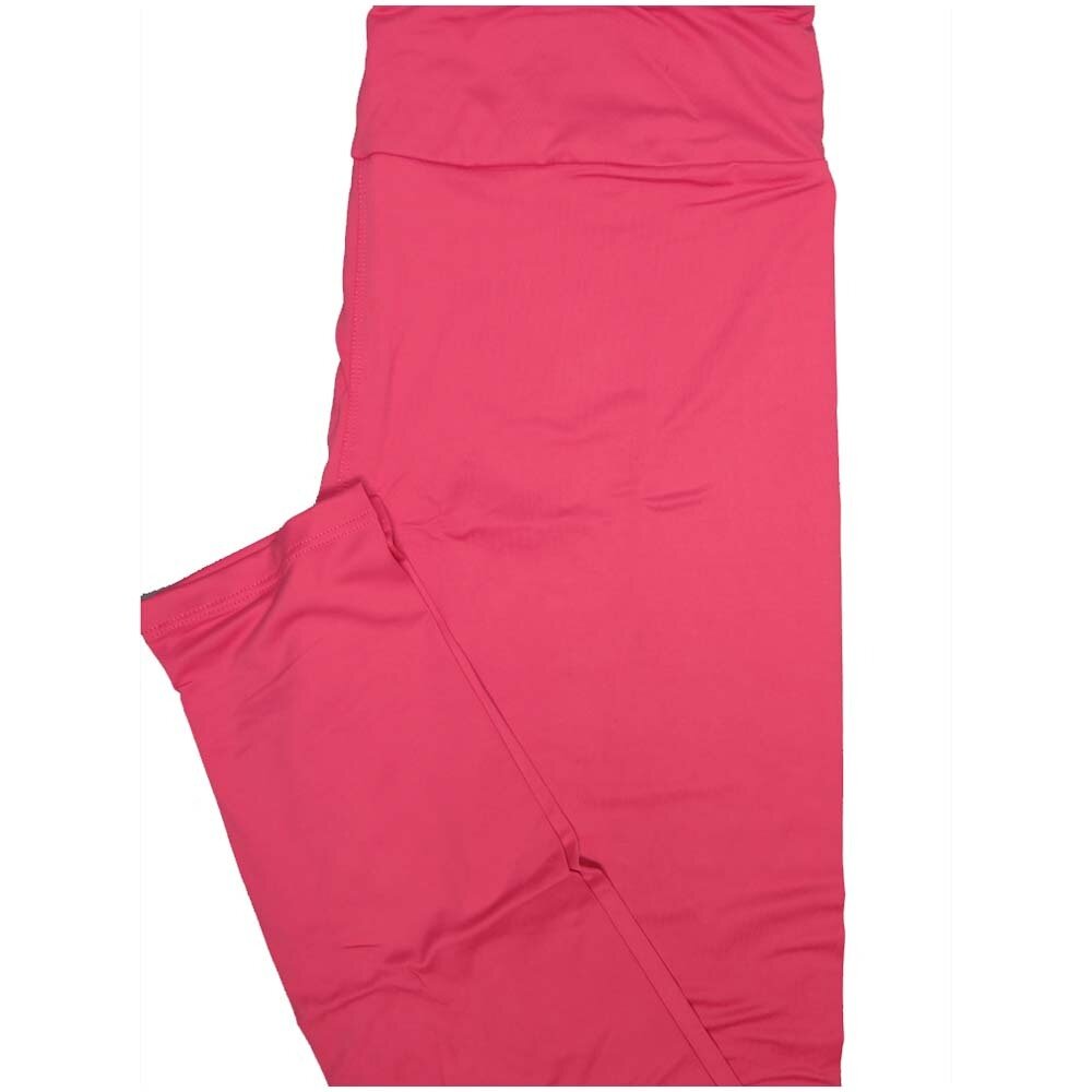 LuLaRoe Tall Curvy TC Solid Dark Pink Womens Buttery Soft Leggings 49069 (TC fits Adults 12-18)