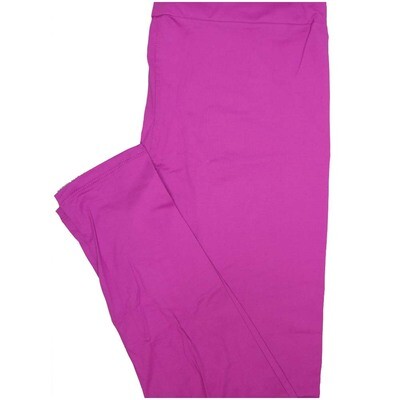 LuLaRoe Tall Curvy TC Solid Electric Purple So Womens Buttery Soft Leggings (TC fits Adults 12-18)