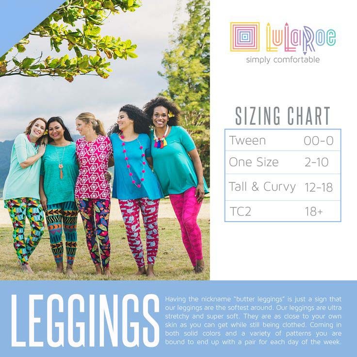 LuLaRoe TC2 Buttery Soft Womens Leggings fits 18+