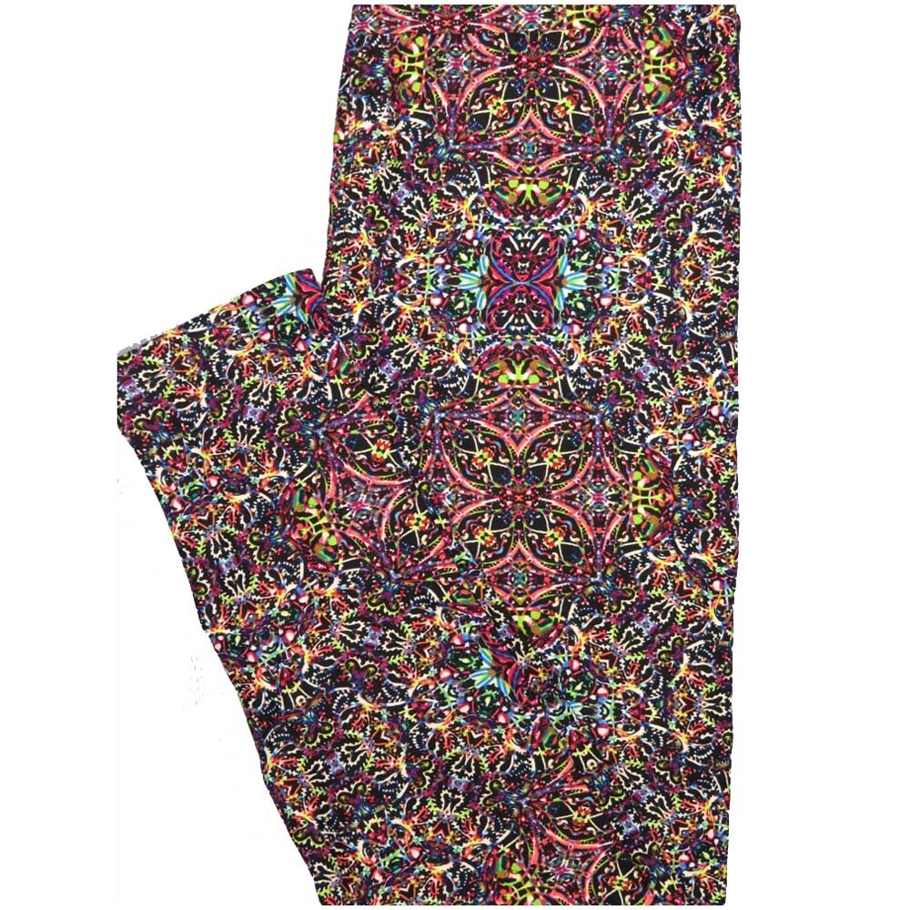 LuLaRoe One Size OS 70s Trippy Psychedelic multicolor Leggings (OS fits Adults 2-10)