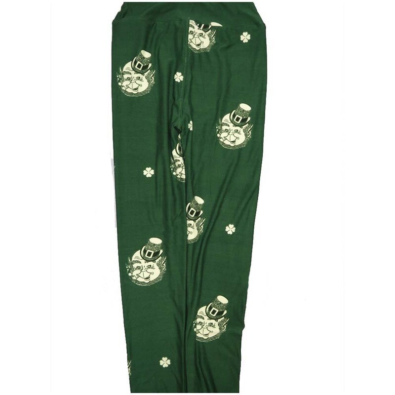 LuLaRoe Kids Large/XL LXL Lucky Irish St Patricks Leggings fits Kids sizes 8-14