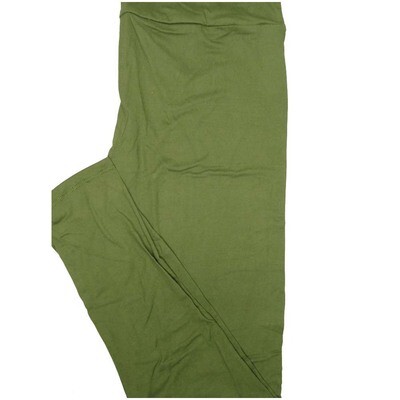LuLaRoe Tall Curvy TC Solid Olive Green Womens Leggings fits Adult sizes 12-18