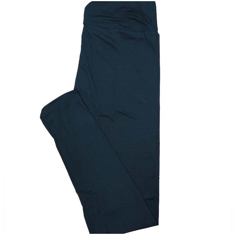 LuLaRoe One Size OS Solid Midnight Blue (194326) Womens Leggings fits Adult sizes 2-10