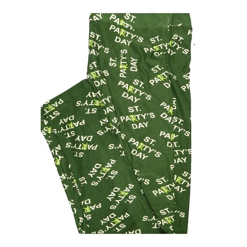 LuLaRoe One Size OS Lucky Irish St Party's Day Leggings fits Women 2-10 LuLaRoe One Size OS Lucky Irish St Party's Day Leggings fits Women 2-10