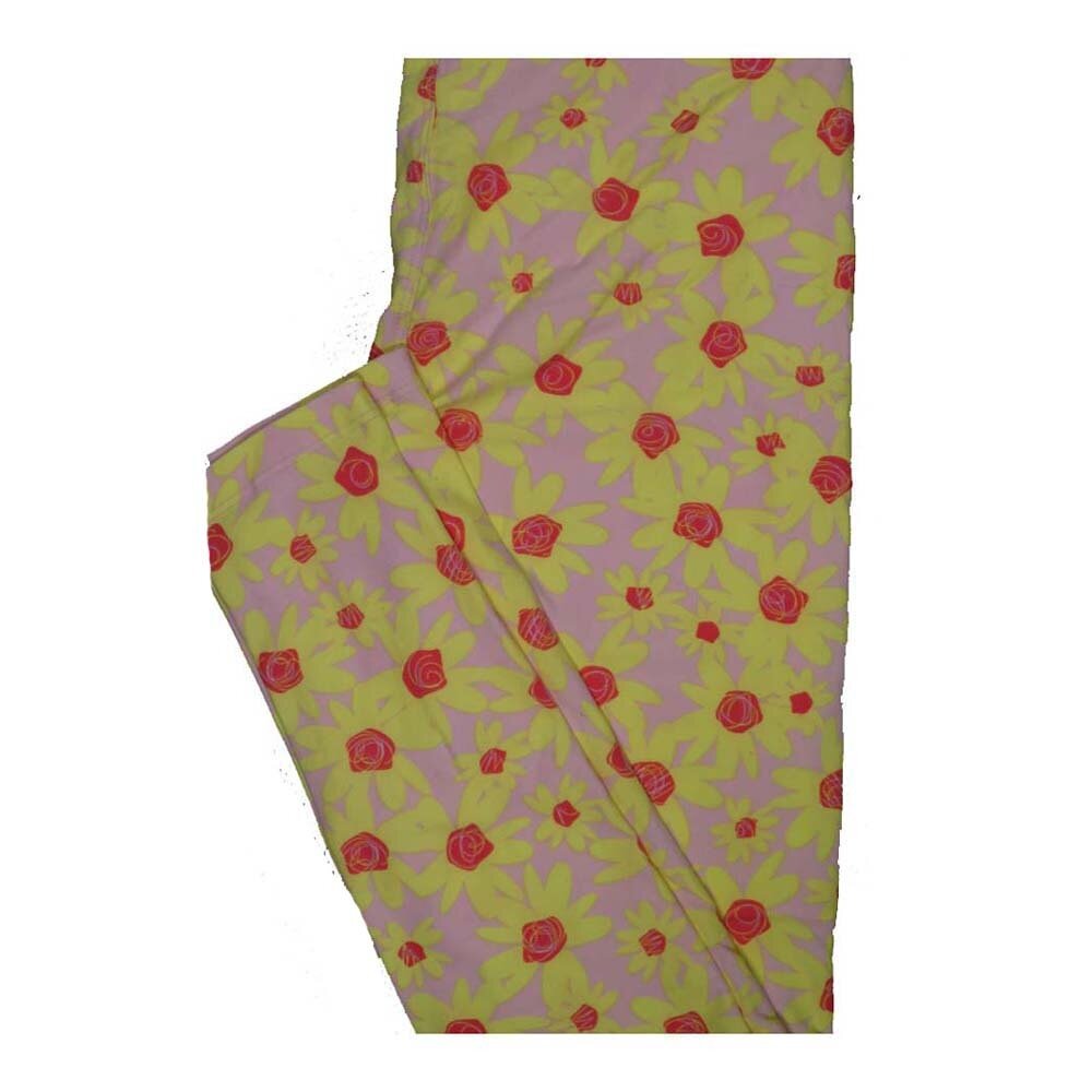 LuLaRoe One Size OS Floral Leggings fits Women 2-10