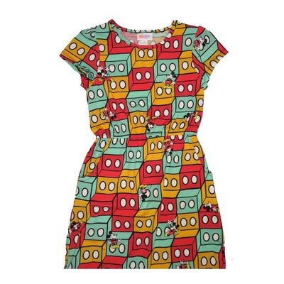 LuLaRoe Kids Mae Pocket Dress Size 10 fits Kids 8-10