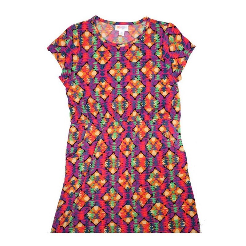 LuLaRoe Kids Mae Pocket Dress Size 12 fits Kids 12-14