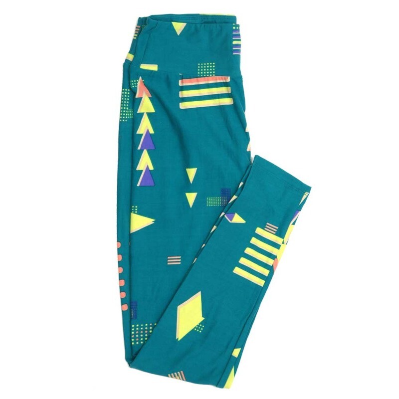 LuLaRoe One Size OS Polka Dot Triangle Diamond Stripe Buttery Soft Womens Leggings fit Adult sizes 2-10  OS-4353-AF