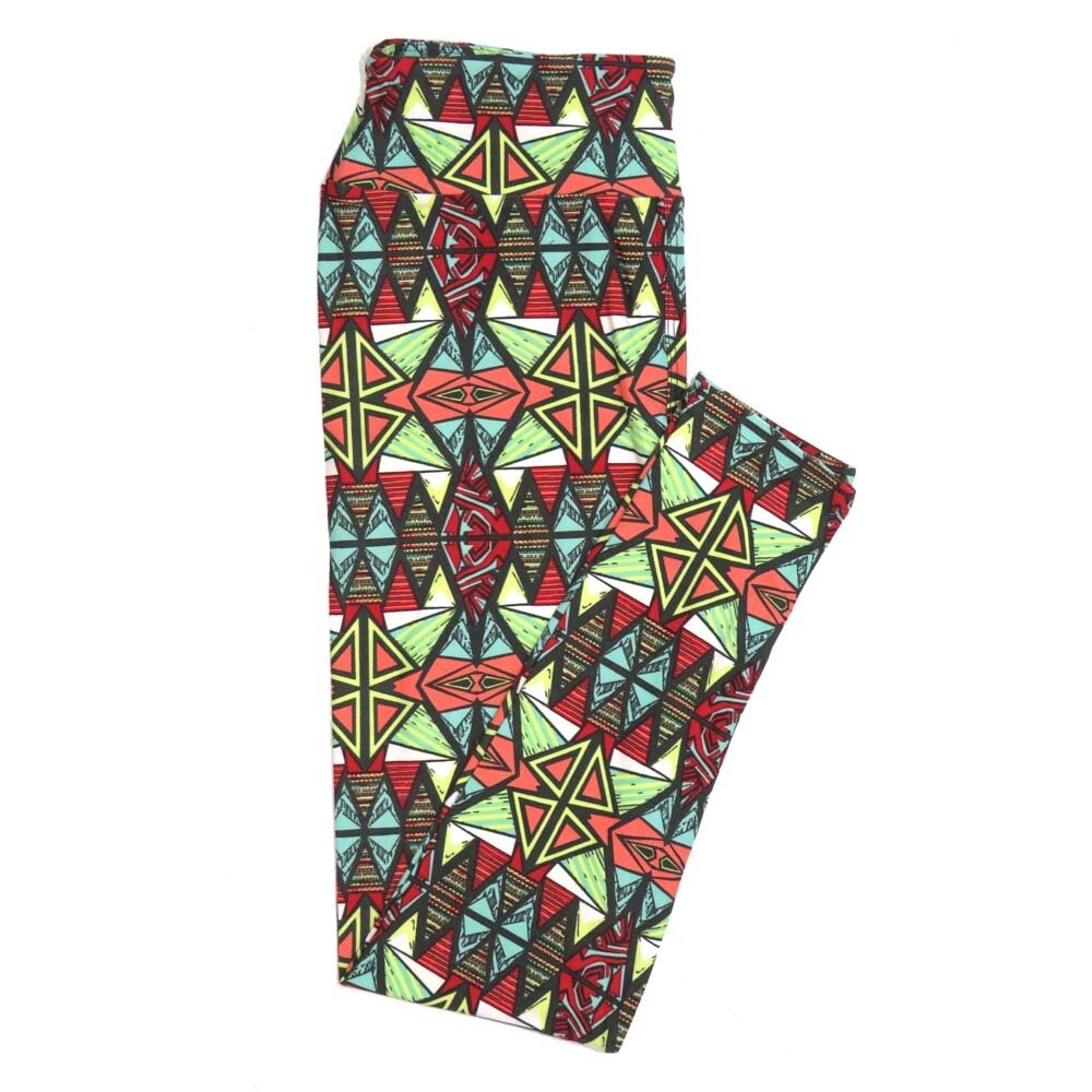 LuLaRoe One Size OS 70s South American Tribal Trippy Psychedelic Buttery Soft Womens Leggings fit Adult sizes 2-10  OS-4350-AA-2